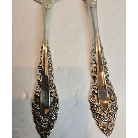 Oneida Community Royal Grandeur Silverplate Flatware 4 Serving pieces VTG lot - Picture 5 of 9